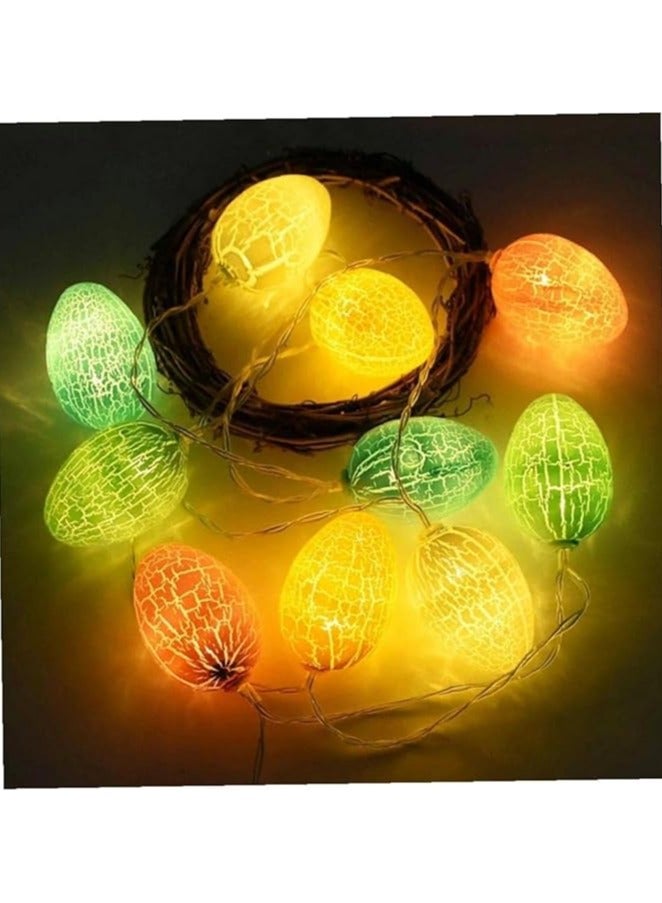 Egg LED Lights Battery Operated Fairy String for Spring Decor Outdoor Indoor Home Bedroom Party