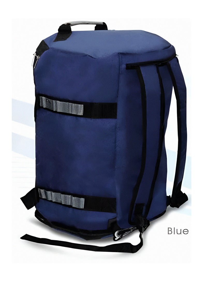 Duffle Bag for Men & Women Waterproof Sports Bag Travel Duffel Bags with Wet Pocket & Shoes Compartment BLUE