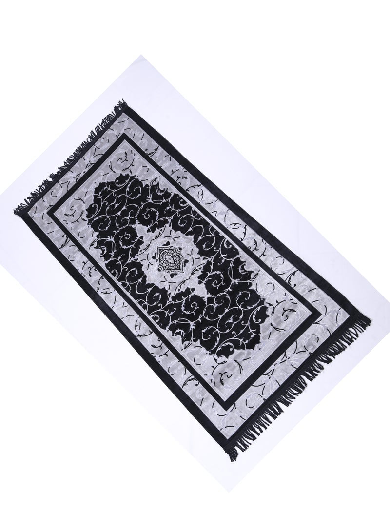 Prayer Mat 614GSM Anti-Slip Velvet Top Islamic Prayer Mat New Design Thick Padded Sajadah Prayer Rug for Men Women Eid Gift Ramadan ( 140cm X 70cm)