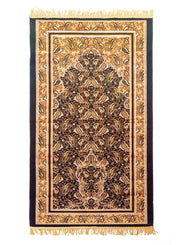 Prayer Mat 614GSM  Anti-Slip Velvet Top Islamic Prayer Mat New Design Thick Padded Sajadah Prayer Rug for Men Women Eid Gift Ramadan ( 140cm X 72cm)