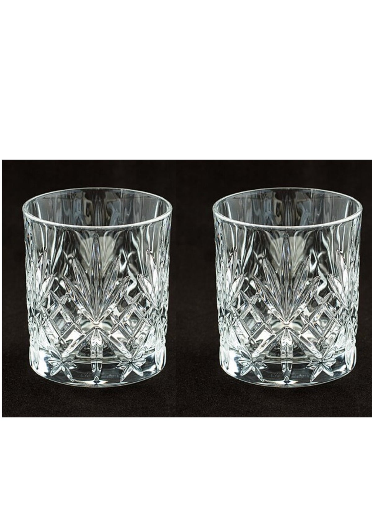 Glasses, Old Fashioned Glasses, Crystal Glass Drinking Glasses, Water Glasses, Cocktail Glasses Set of 2