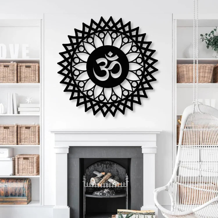 Lotus Mandala Om Acrylic Wall Art | Modern Home & Office Decor