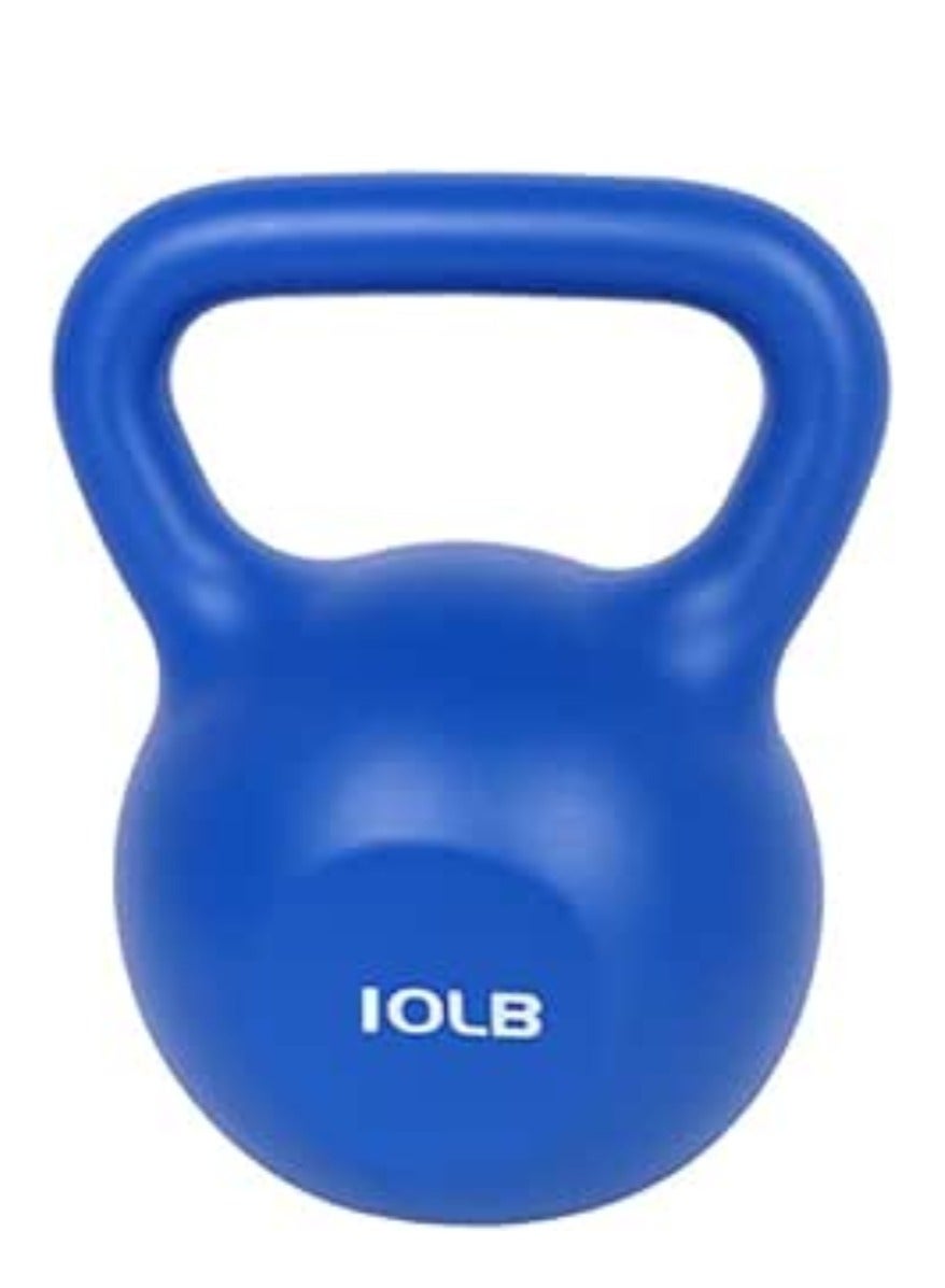 PE Coated Kettlebell Weights Solid Cast Iron Strength Training For Weightlifting Conditioning Strength & Core Training Great For Dumbbell Exercises