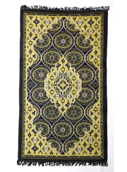 Prayer Mat 614GSM Anti-Slip Velvet Top Islamic Prayer Mat New Design Thick Padded Sajadah Prayer Rug for Men Women Eid Gift Ramadan ( 140cm X 70cm)