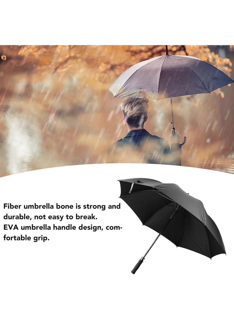 "Windproof 36 Inch Advertising Umbrella - Large Double Canopy, Durable & Strong, Perfect for Business Promotion & Gift Giving, Black"