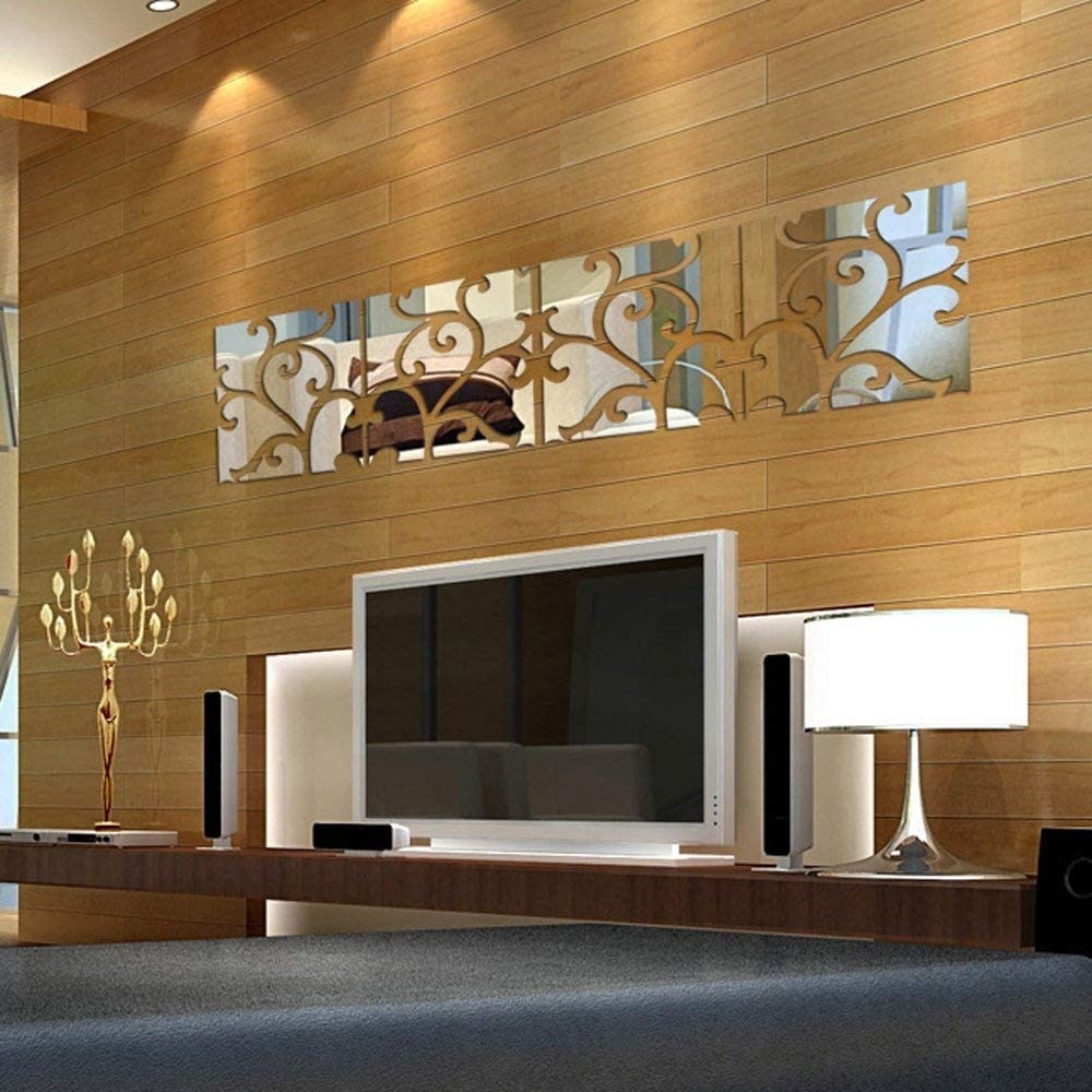 Modern Creative Design DIY 3D Acrylic Wall Stickers for home decoration