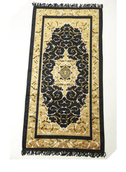 Prayer Mat 614GSM Anti-Slip Velvet Top Islamic Prayer Mat New Design Thick Padded Sajadah Prayer Rug for Men Women Eid Gift Ramadan ( 140cm X 70cm)