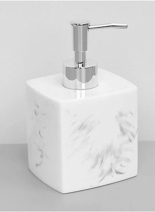 Soap Dispenser 500ML For Bathroom Kitchen Countertop Dispenser Lotion Liquid Dispenser Soap Bottle Ceramic Marble Soap Dispenser White