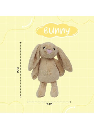 Toto Toys Cuddly Brown Bunny – 33 cm Ultra-Soft Plush Toy for Kids & Babies | Perfect Gift for Snuggles, Birthdays & Nursery Decor