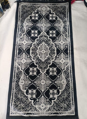 Prayer Mat 614GSM  Anti-Slip Velvet Top Islamic Prayer Mat New Design Thick Padded Sajadah Prayer Rug for Men Women Eid Gift Ramadan ( 140cm X 72cm)