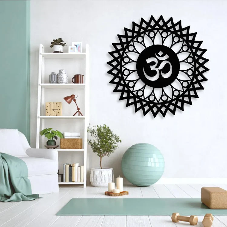 Lotus Mandala Om Acrylic Wall Art | Modern Home & Office Decor