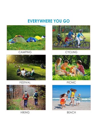 Nylon Waterproof Quick Drying Ripstop Sand Free Compact Outdoor Beach Mat for Travel, Camping, Hiking and Music Festivals (210x200cm)