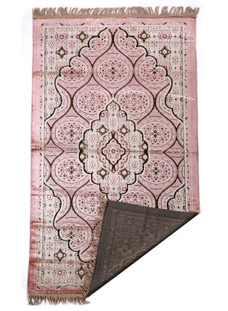 Prayer Mat 614GSM Anti-Slip Velvet Top Islamic Prayer Mat New Design Thick Padded Sajadah Prayer Rug for Men Women Eid Gift Ramadan ( 140cm X 70cm)