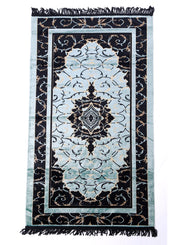 Prayer Mat 614GSM Anti-Slip Velvet Top Islamic Prayer Mat New Design Thick Padded Sajadah Prayer Rug for Men Women Eid Gift Ramadan ( 140cm X 70cm)