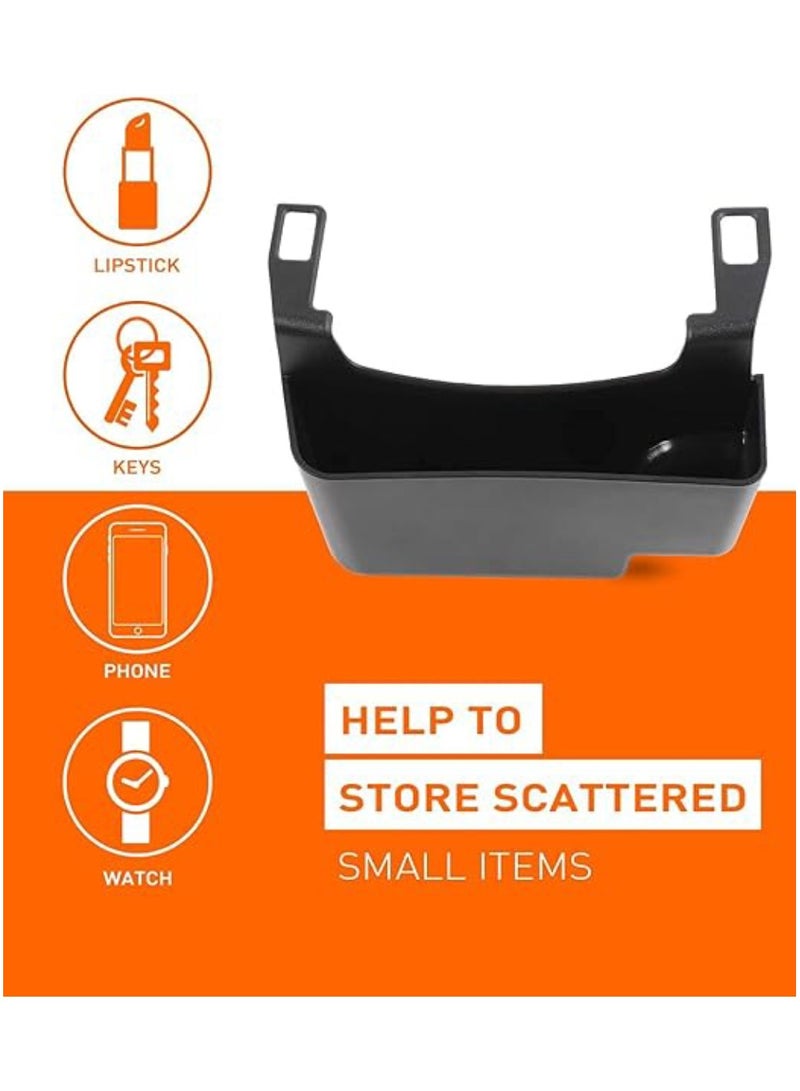 JL Center Console Hanging Storage Box Armrest Organizer ABS Material, Light, Strong and Durable for 2018-2021 forJeep Wrangler JL JLU and Gladiator JT, Interior Accessories, Black