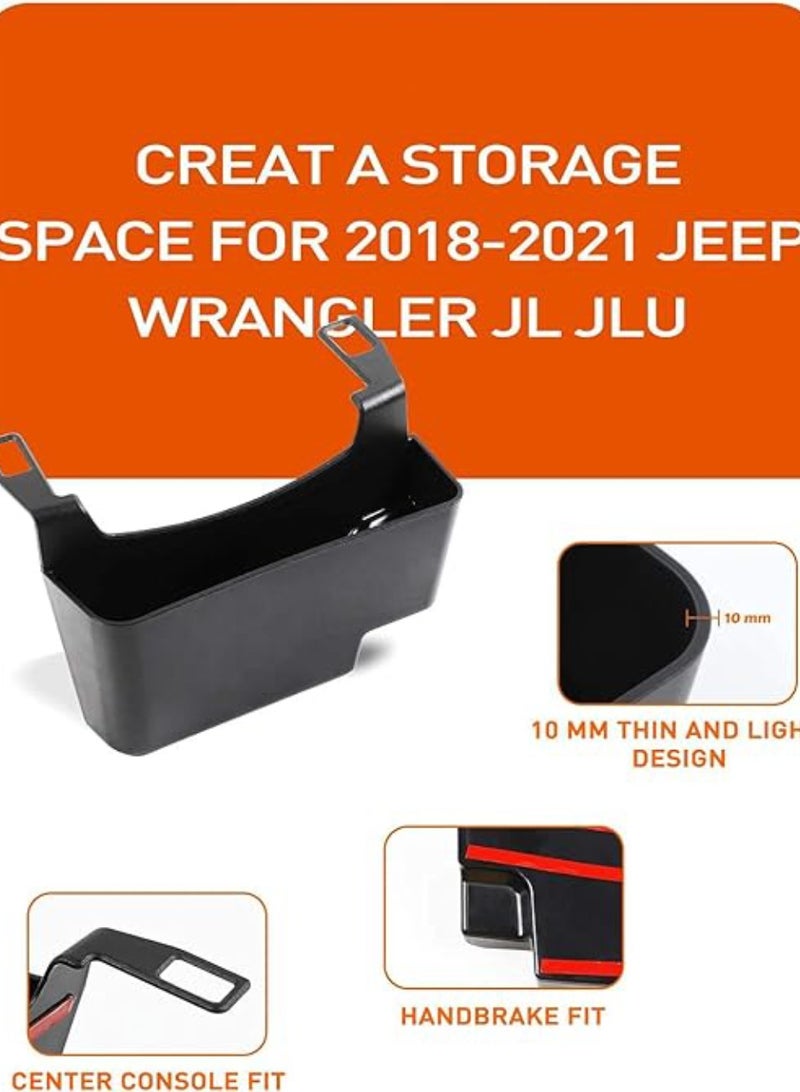 JL Center Console Hanging Storage Box Armrest Organizer ABS Material, Light, Strong and Durable for 2018-2021 forJeep Wrangler JL JLU and Gladiator JT, Interior Accessories, Black