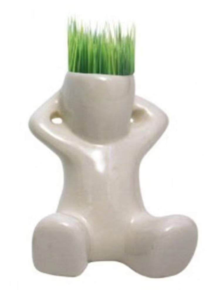 Human Shaped Succulent Planters Cute Ceramic Succulent Plant Pot Creative Mini White Pot Small