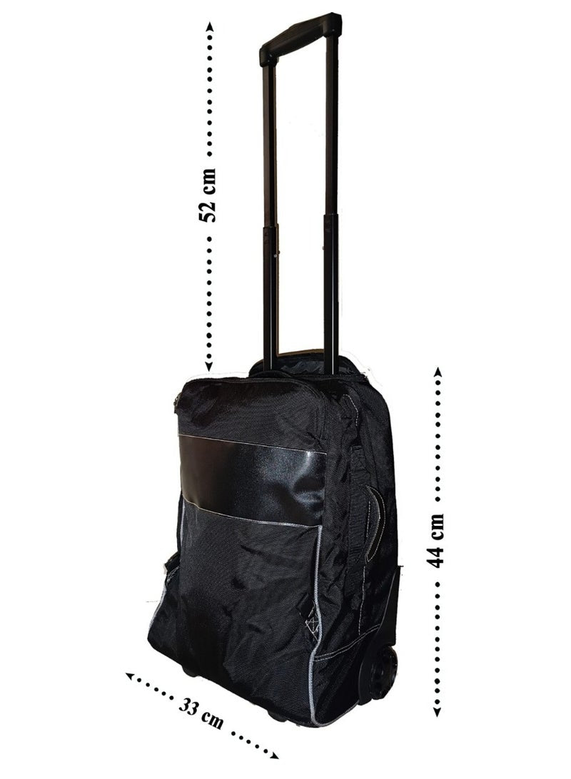 Wheeled Rolling Backpack Double Handle Rolling Backpack For Boys And Girls Travel Trolley Bag