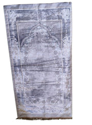 Prayer Mat 614GSM  Anti-Slip Velvet Top Islamic Prayer Mat New Design Thick Padded Sajadah Prayer Rug for Men Women Eid Gift Ramadan ( 140cm X 72cm)