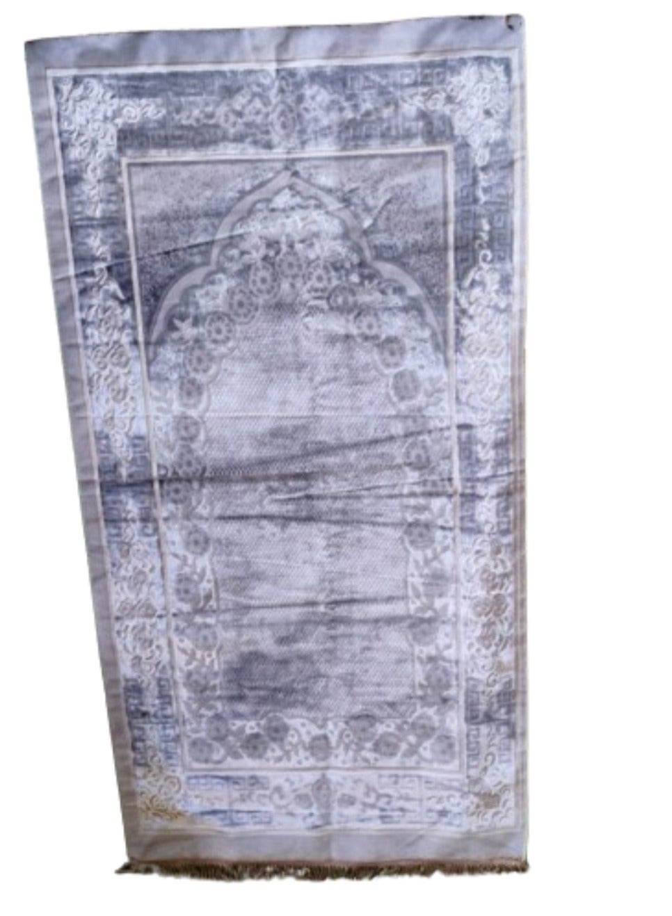 Prayer Mat 614GSM  Anti-Slip Velvet Top Islamic Prayer Mat New Design Thick Padded Sajadah Prayer Rug for Men Women Eid Gift Ramadan ( 140cm X 72cm)
