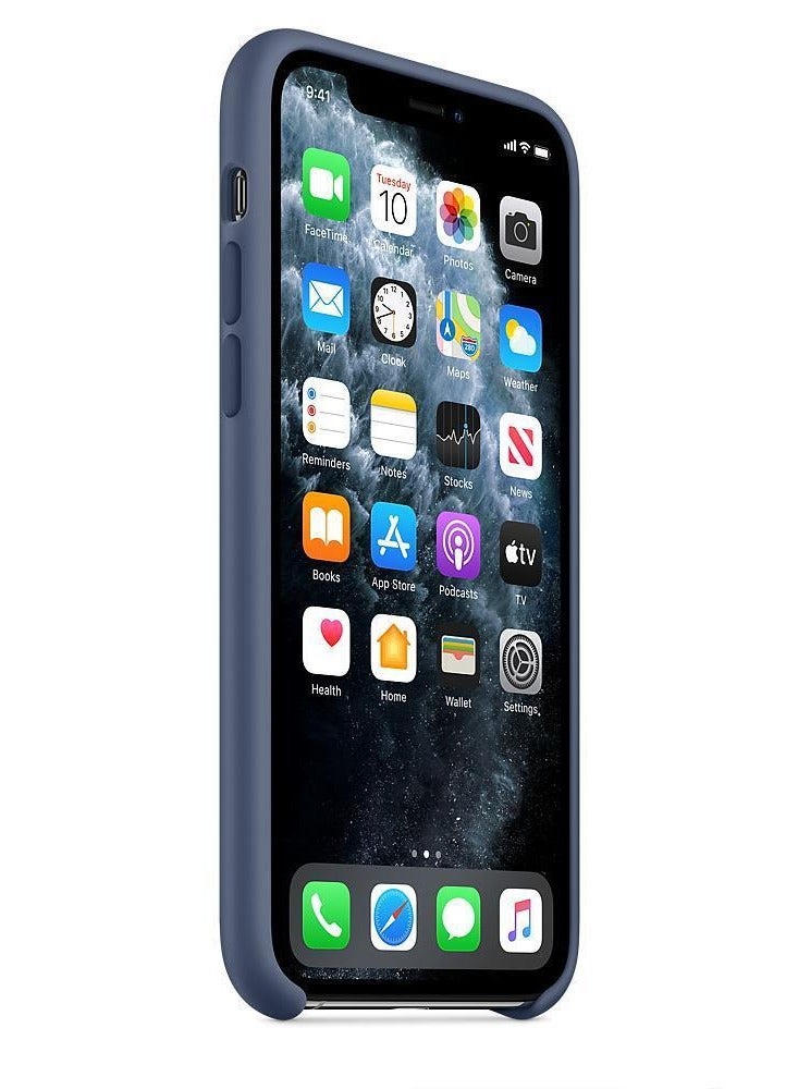 13 Pro Silicone Case Cover For iPhone 6.1 inch Dark Blue