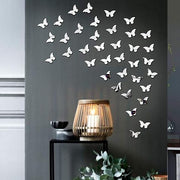 Butterflies Decorative Acrylic Mirror - Modern Home Decoration [40 pieces]