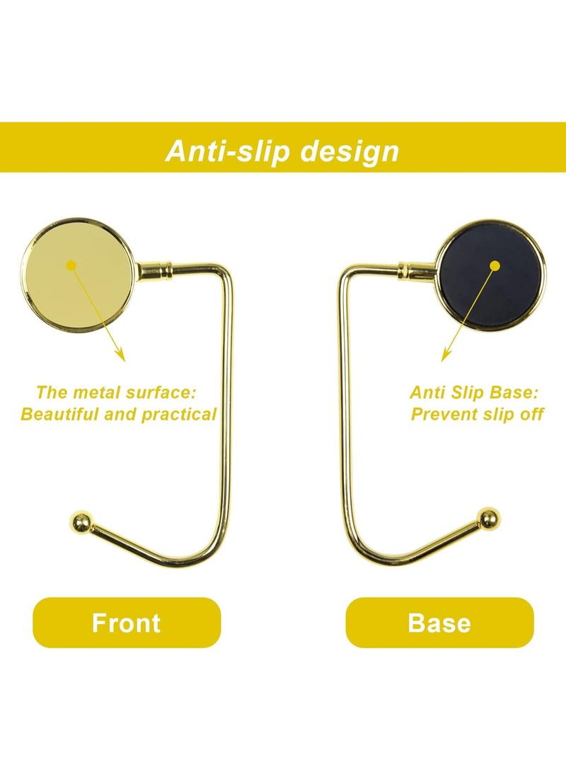 2-Pack Metal Hook Hangers – Safety Grip Clips for Bags, Stockings & Party Decorations – Mantel & Table Hanging Hooks