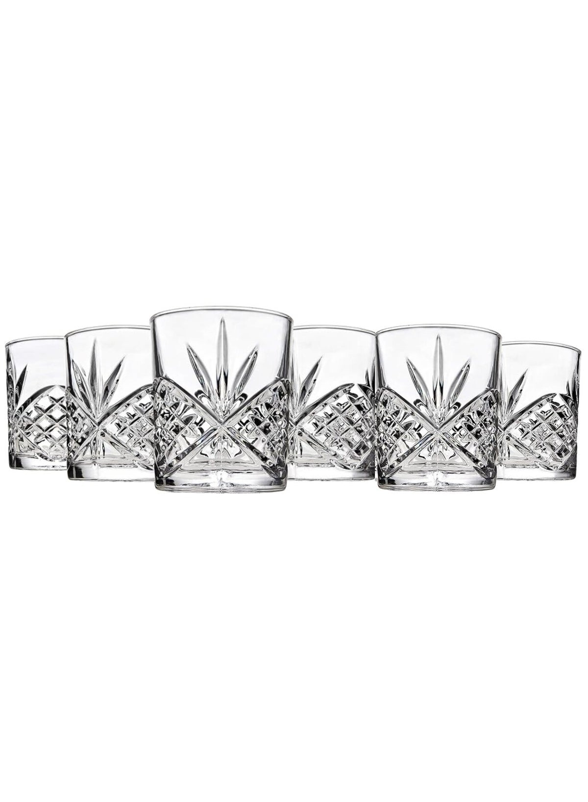 Glasses, Old Fashioned Glasses, Crystal Glass Drinking Glasses, Water Glasses, Cocktail Glasses  Set of 6
