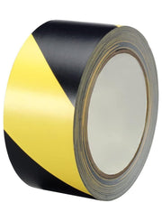 Warning Tape Self Adhesive Black & Yellow Hazard Warning Safety Stripe Tape Caution Barrier Sticky Tapes for Best Readability Maximum Visibility Designed for Danger/ Hazardous Areas (33M)