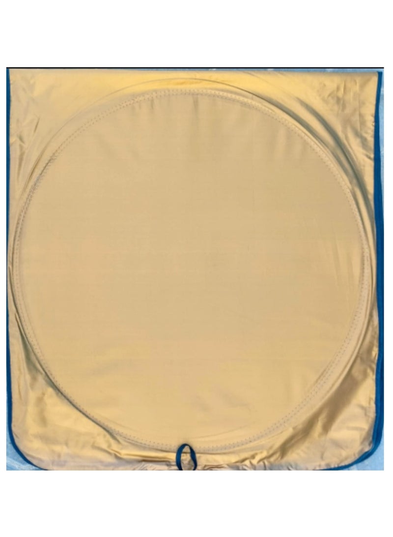 Car Windshield Sun Shade - Blocks UV Rays Sun Visor Protector, Sunshade To Keep Your Vehicle Cool And Damage Free,Easy To Use, Fits Windshield Black /Gold SIZE (60X30) Inches
