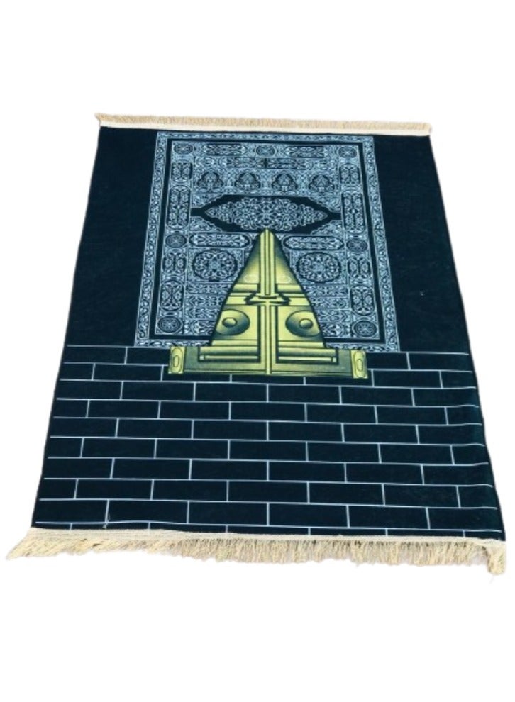 Prayer Mat 614GSM Anti-Slip Velvet Top Islamic Prayer Mat New Design Thick Padded Sajadah Prayer Rug for Men Women Eid Gift Ramadan ( 120cm X 80cm)