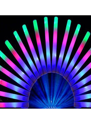 Glow Sticks Bulk Glow in The Dark Party Supplies, LED Foam Sticks with 3 Modes Colorful Flashing Light Up Toys for Party Birthday Wedding Concert 25-PCS
