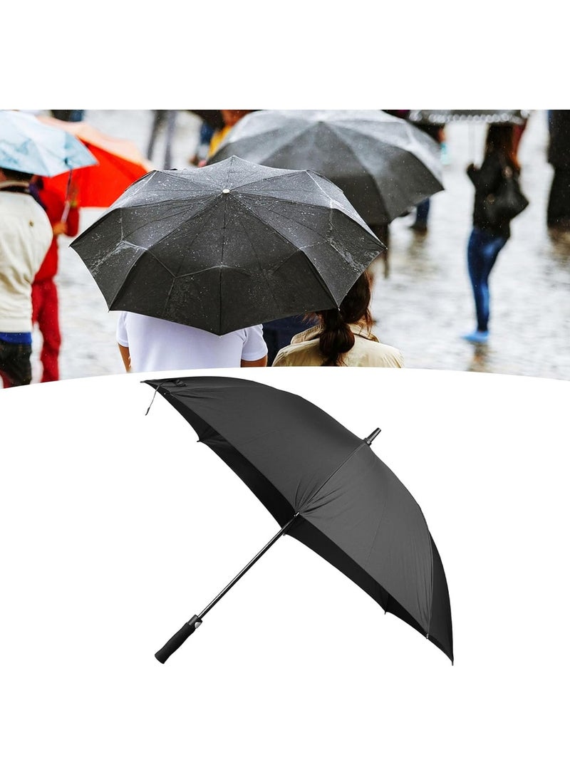 "Windproof 36 Inch Advertising Umbrella - Large Double Canopy, Durable & Strong, Perfect for Business Promotion & Gift Giving, Black"