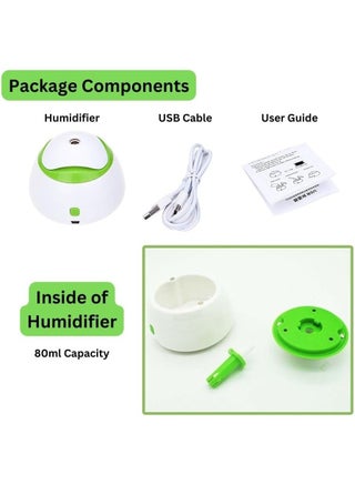 Mini Portable USB Humidifier Cool Mist Air Freshener Diffuser Smart Humidifier Essential Oil Diffuser Multipurpose Use