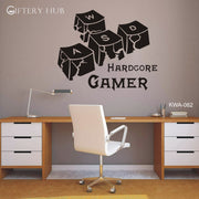 Hardcore Gamer Keyboard Keys Gamer for home and office decor