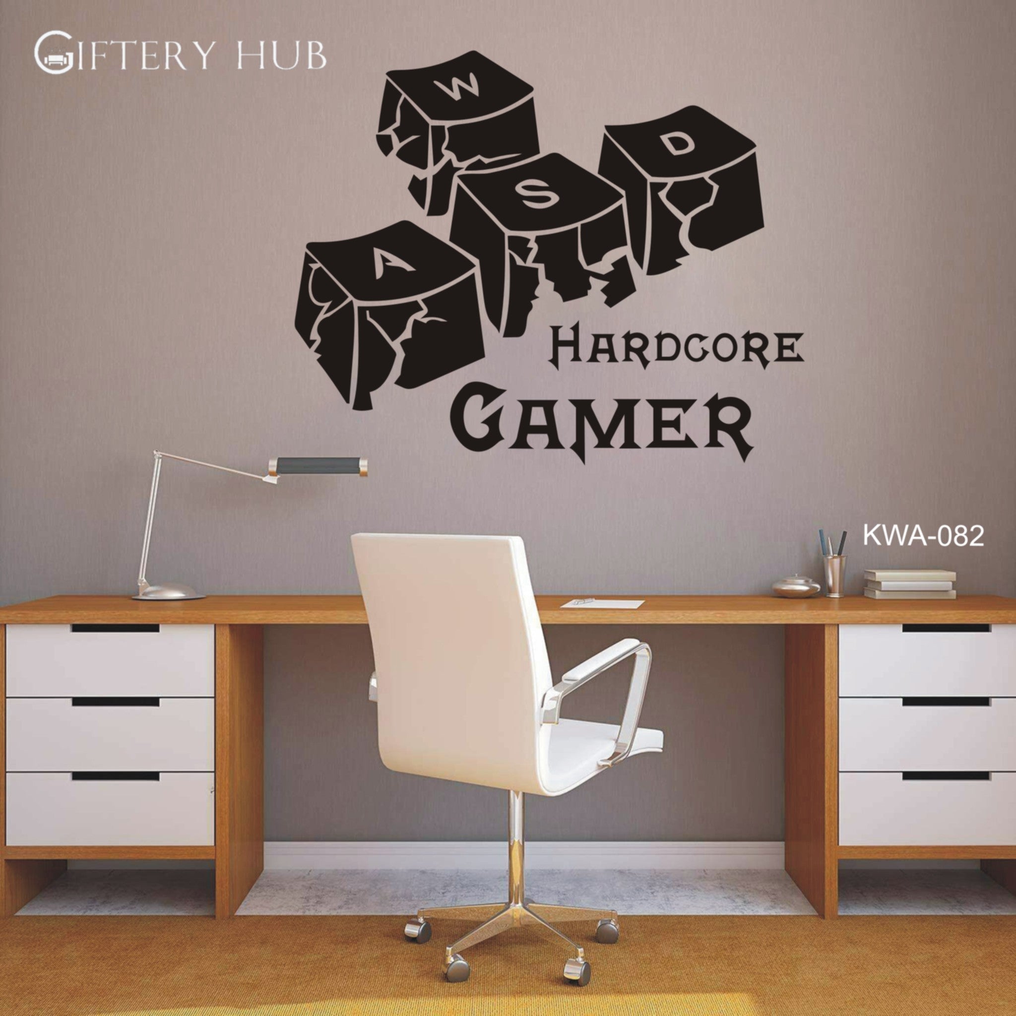 Hardcore Gamer Keyboard Keys Gamer for home and office decor