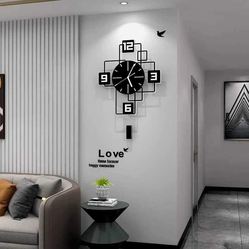 Creative Modern Squared Design Wall Watch