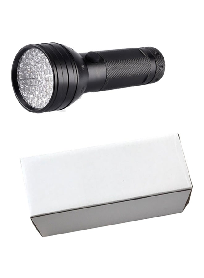 Portable 51 LED UV Flashlight Black 5.3x14.5cm