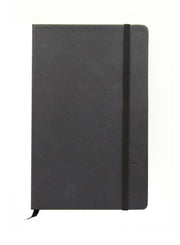 PU Cover Notebook With Elastic Band Black