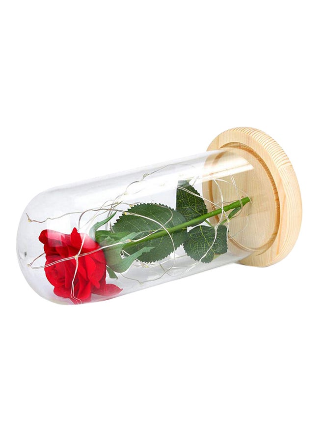 Luminous Led Rose Glass Multicolour