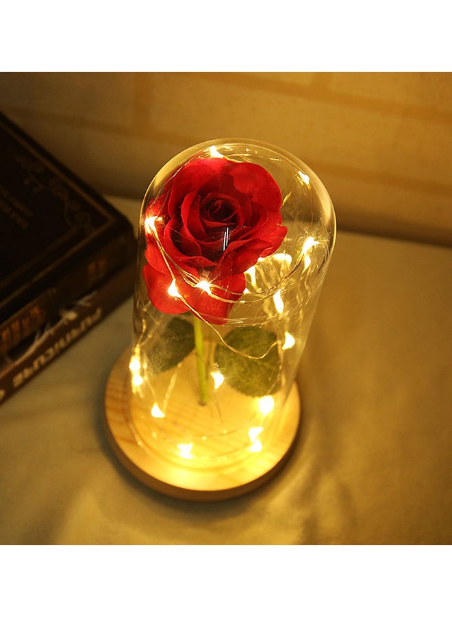 Luminous Led Rose Glass Multicolour