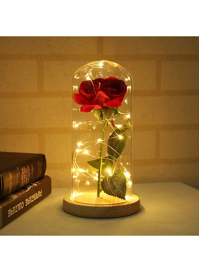 Luminous Led Rose Glass Multicolour