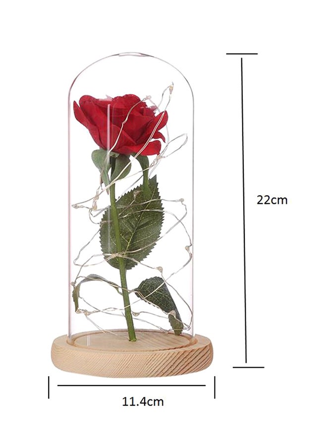 Luminous Led Rose Glass Multicolour