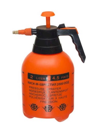 Spray Bottle Pump Plant With Water Pressure Orange 2Liters