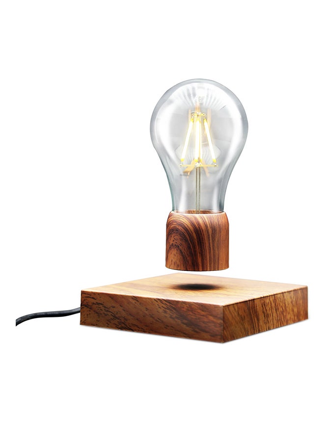 3D Magnetic Floating LED Light Bulb Brown 12 x 12 x 2.05cm