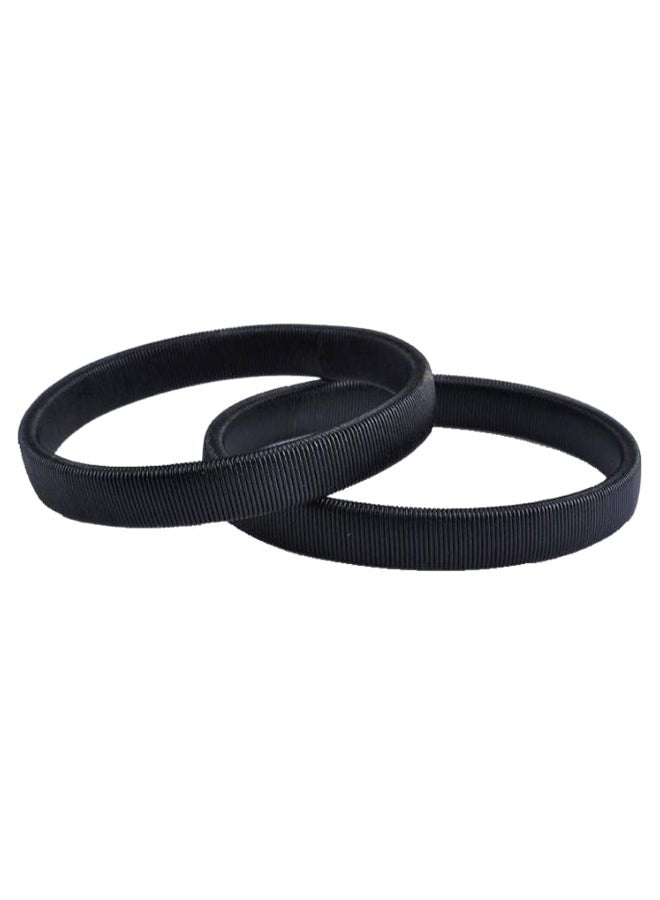 2-Piece Metal Simple Spring Cuff Bracelet Set