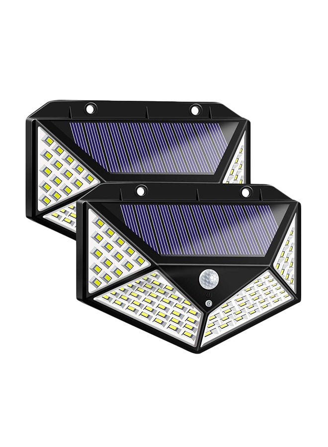 2-Piece LED Outdoor Night Light White