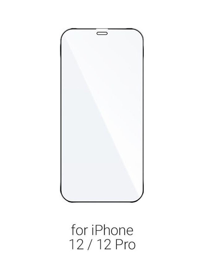 Tempered Glass Screen Protector For Apple iPhone 12/iPhone 12 Pro Black