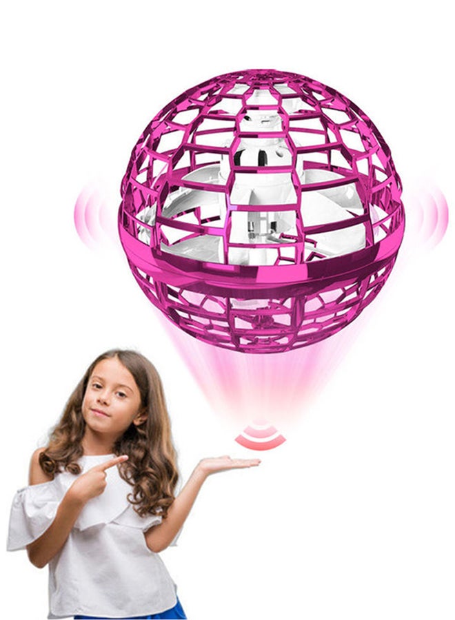 Lightweight Rechargeable And Portable Flynova Pro Coolest Flying Ball For Kids, Pink 10.4x10.2x10.2cm