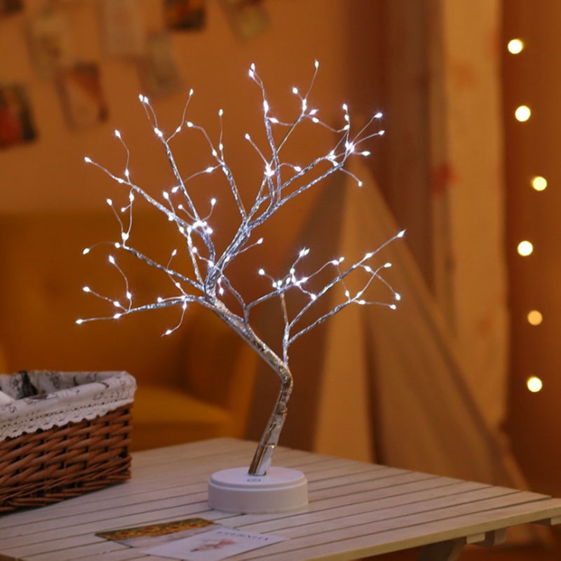 Lantern Led Copper Wire Light Tree Light  108 Heads-Fire white 33*4*17cm